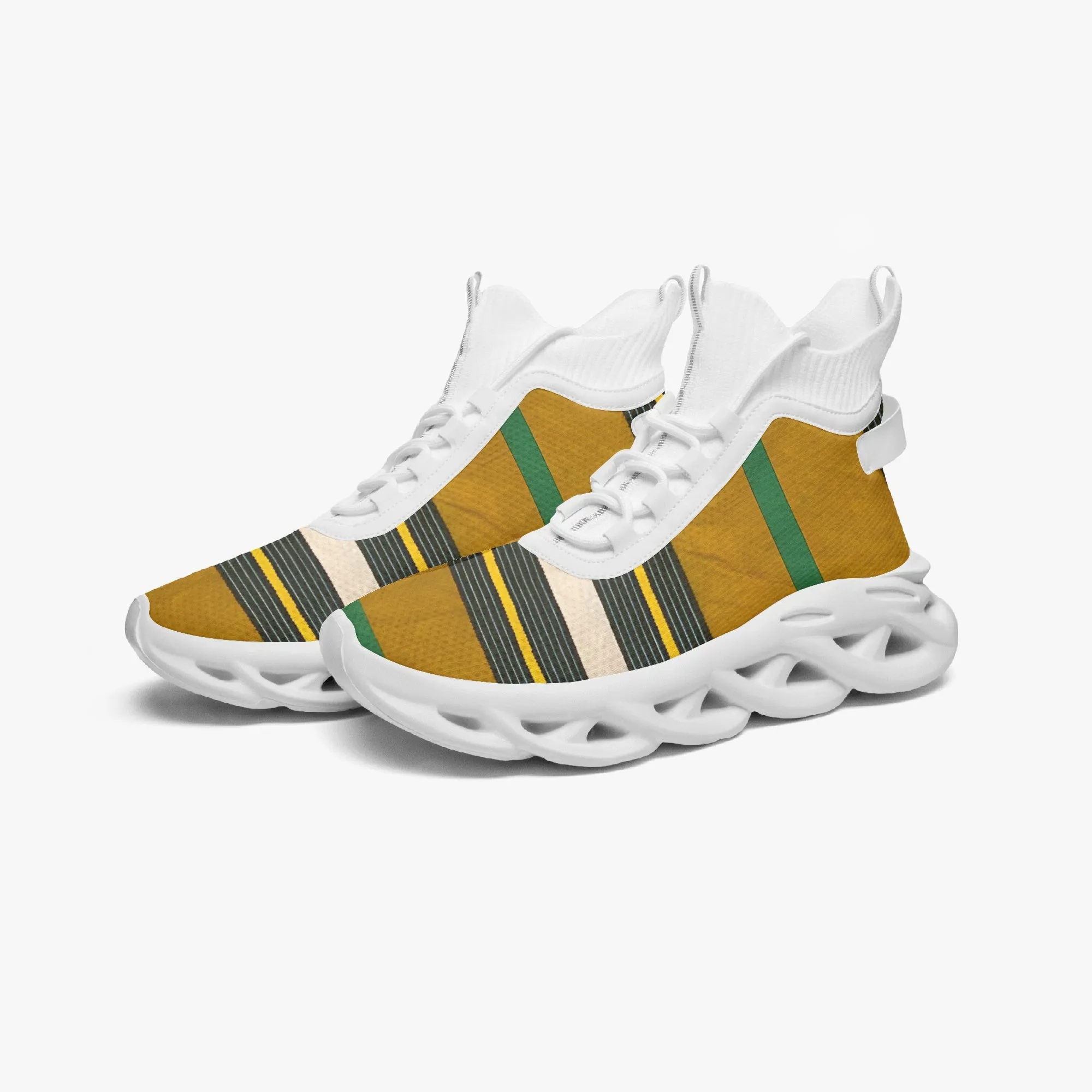 1138. Rachvid Igala High-top Bounce Mesh Knit Sneakers