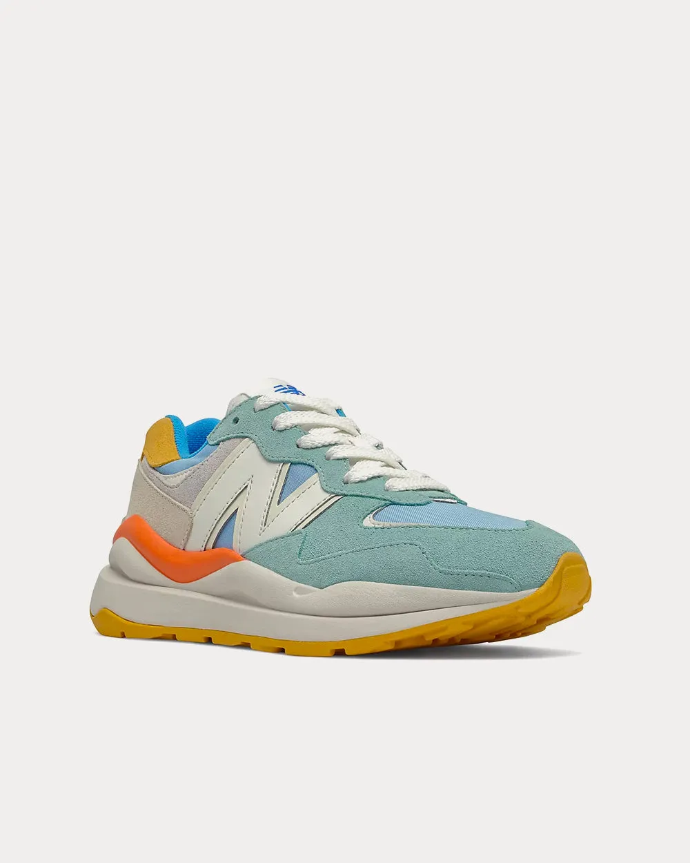 57/40 Oyster Pink with Blue Chill Low Top Sneakers