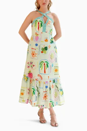 Aida Postcard Maxi Dress