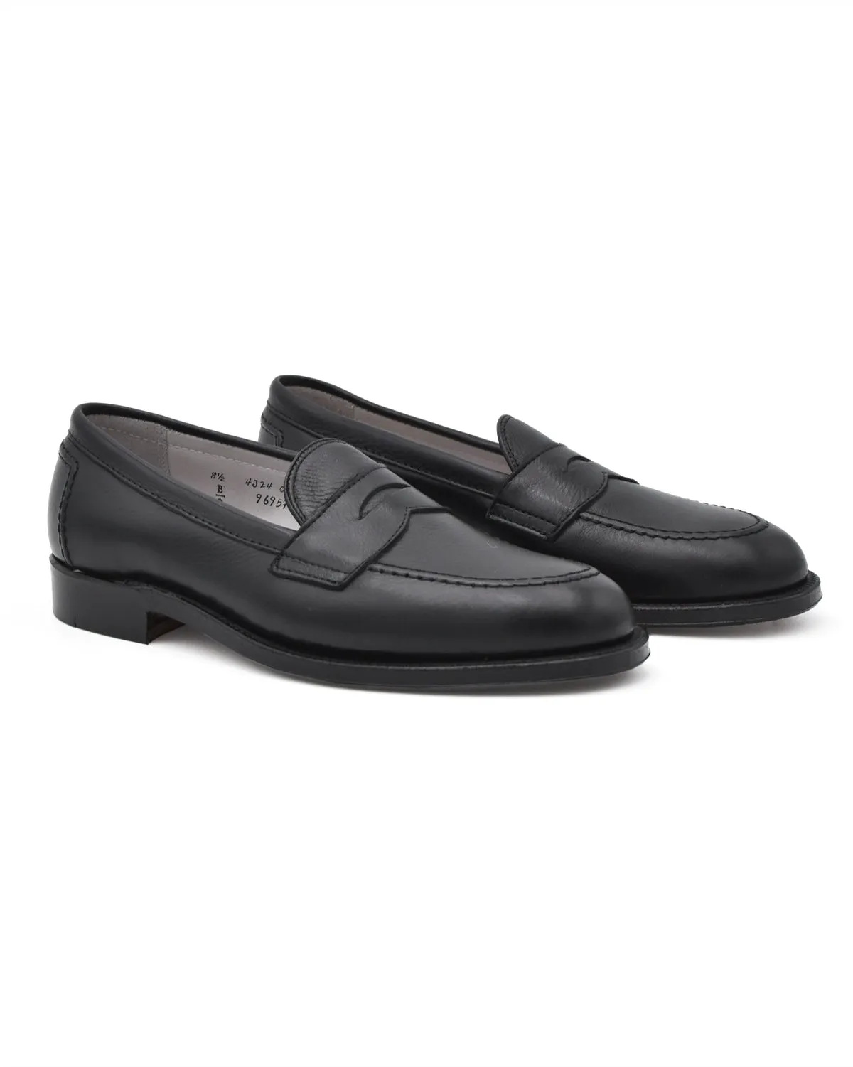 Alden Black Calf Flex Welt Penny Loafer