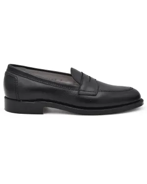 Alden Black Calf Flex Welt Penny Loafer