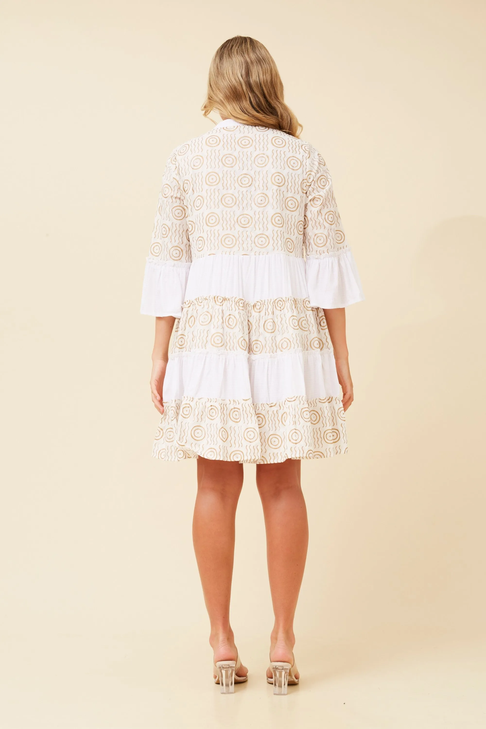 ALETTA BOHO EMBELLISHED DRESS
