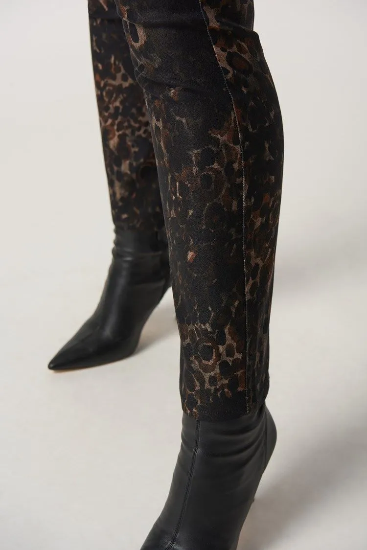Animal Print Slim-Fit Jeans