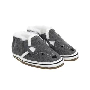 Baby Fox Soft Soles: Charcoal Grey