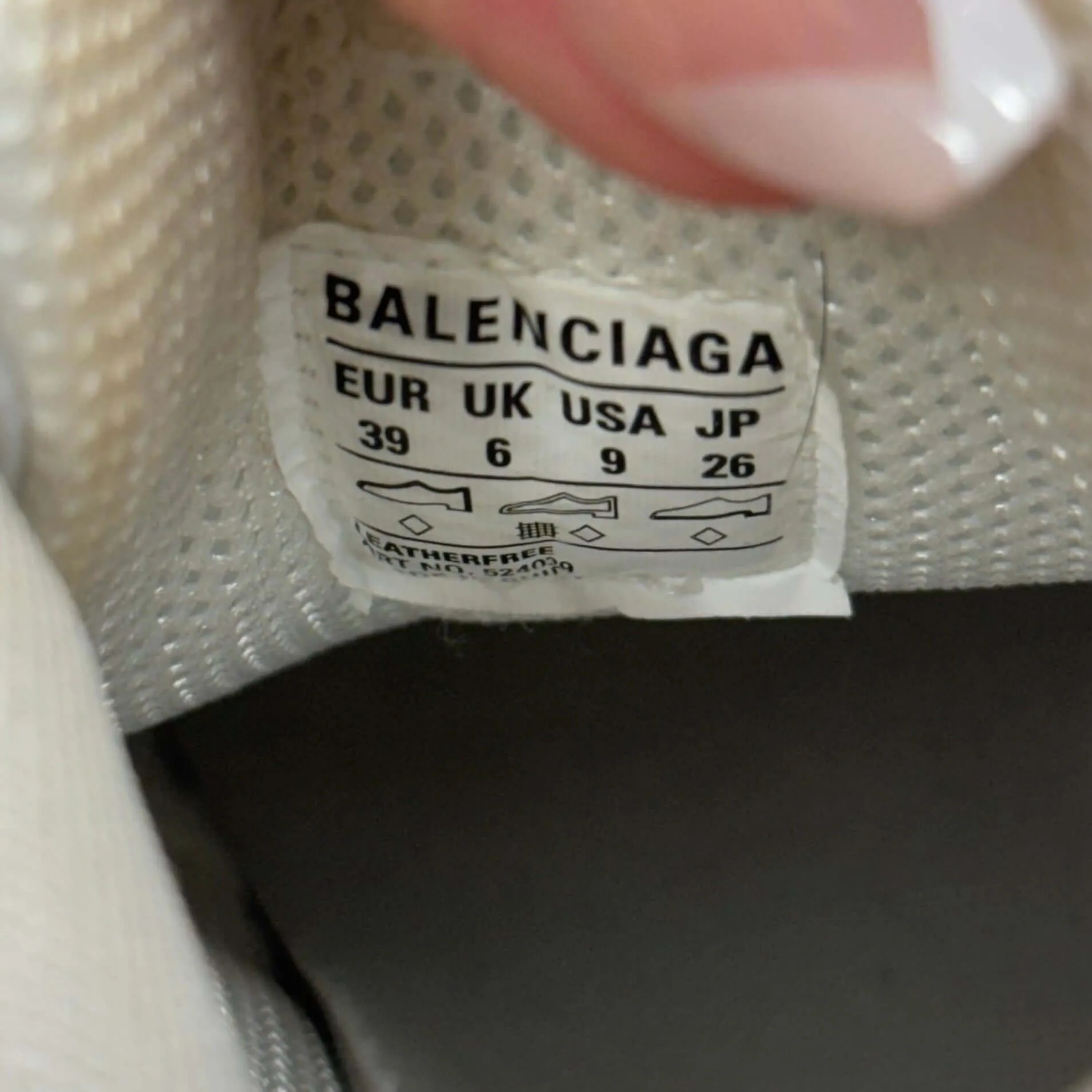 Balenciaga Triple S Synthetic Leather Triple White Sneaker