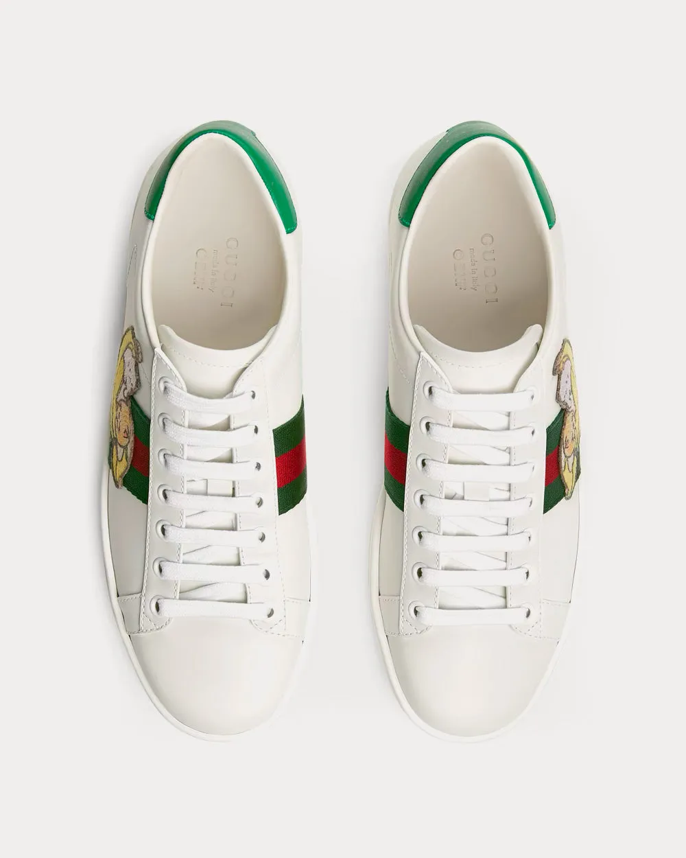 Bananya Ace White Low Top Sneakers