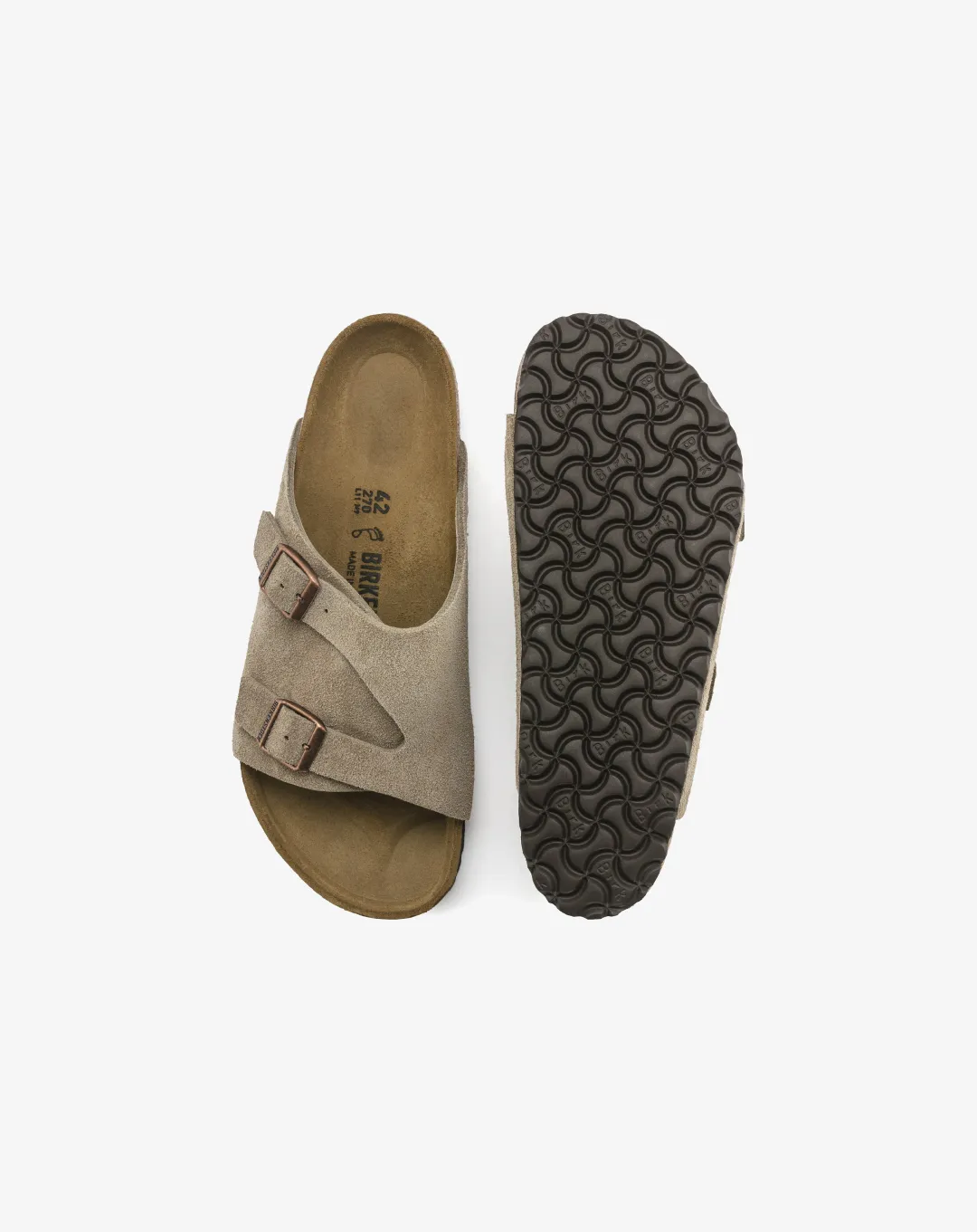 Birkenstock Zürich Suede Leather Sandal "Grey"
