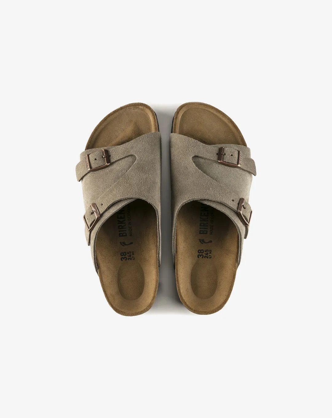 Birkenstock Zürich Suede Leather Sandal "Grey"