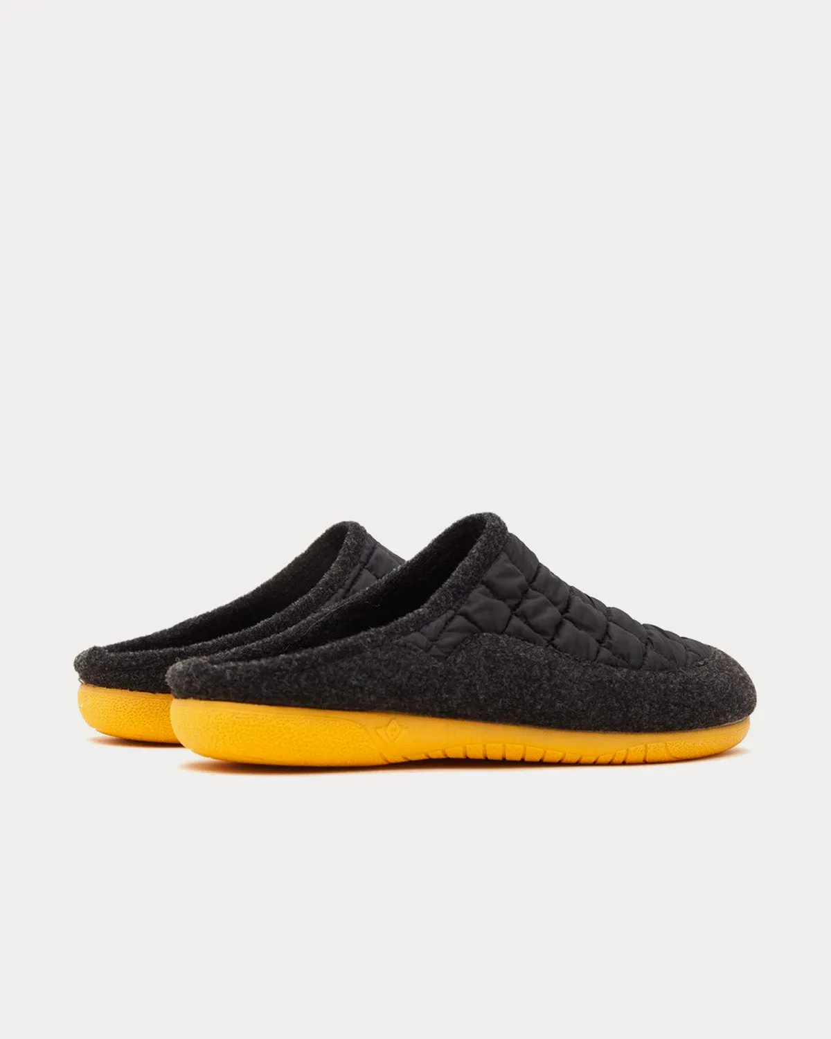 Cadiz Mule Black / Yellow Slip Ons