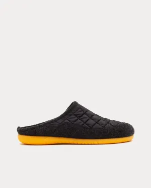 Cadiz Mule Black / Yellow Slip Ons