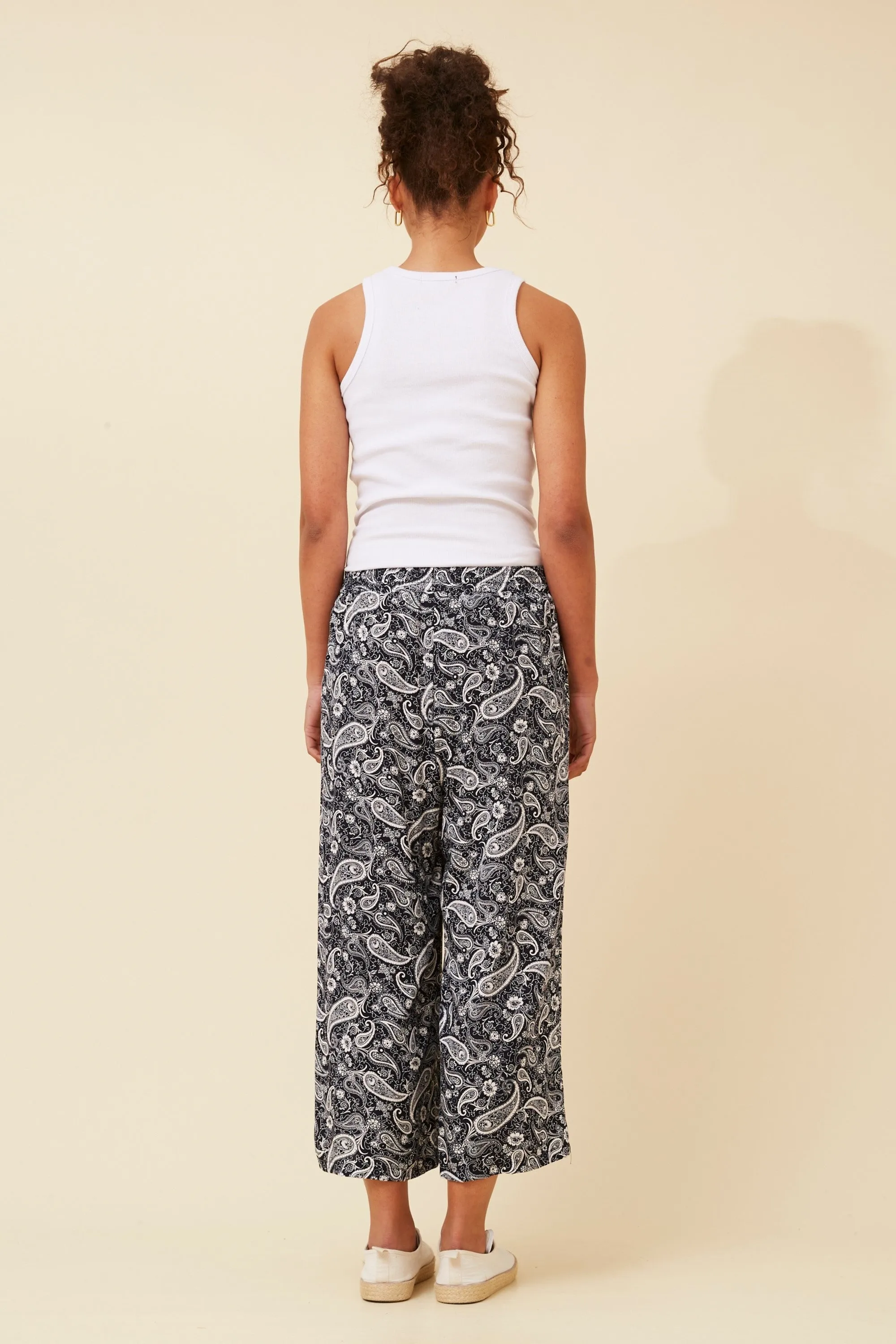 Caroline Morgan Cropped Printed Pant