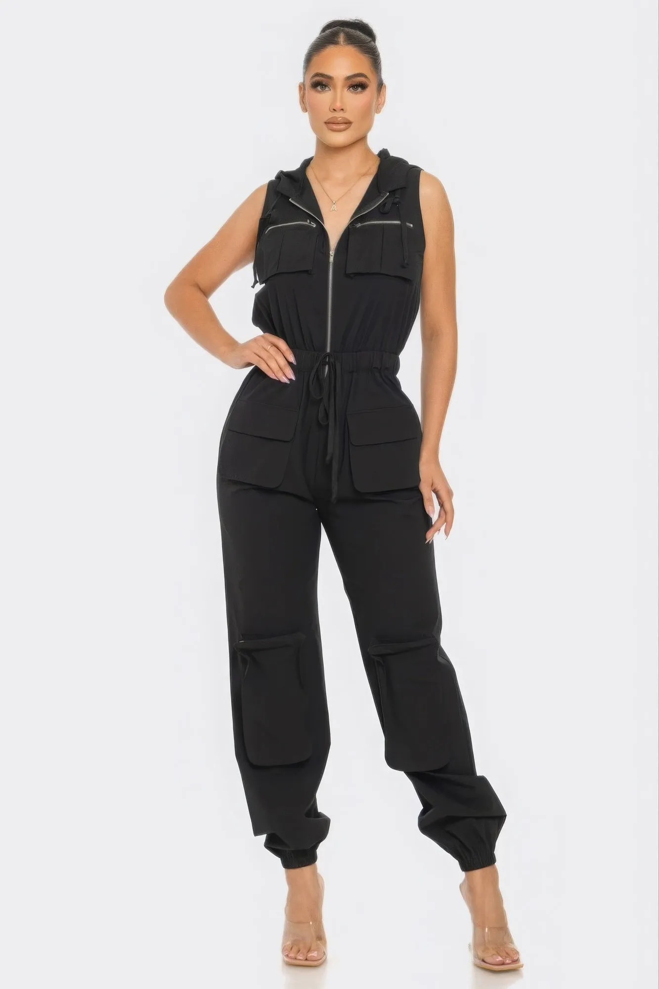 Chic Women's Tracy Cargo Jumpsuit - Fashionable One-Piece Ensemble