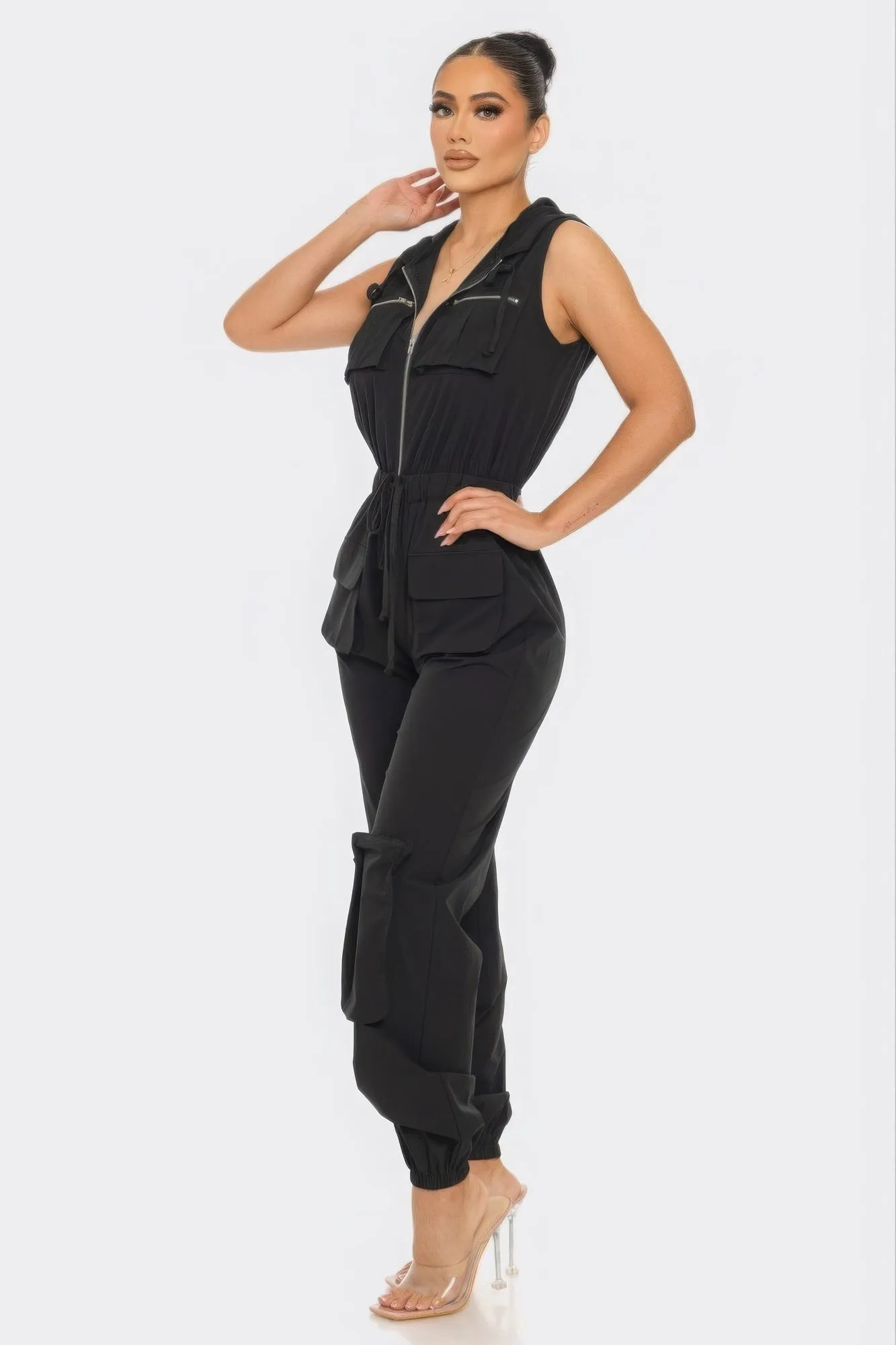 Chic Women's Tracy Cargo Jumpsuit - Fashionable One-Piece Ensemble