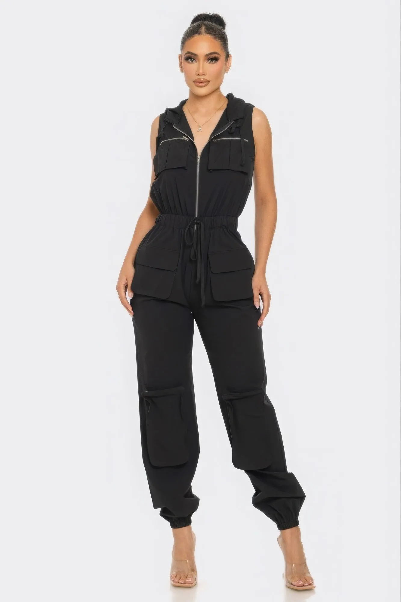 Chic Women's Tracy Cargo Jumpsuit - Fashionable One-Piece Ensemble
