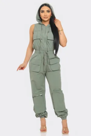 Chic Women's Tracy Cargo Jumpsuit - Fashionable One-Piece Ensemble