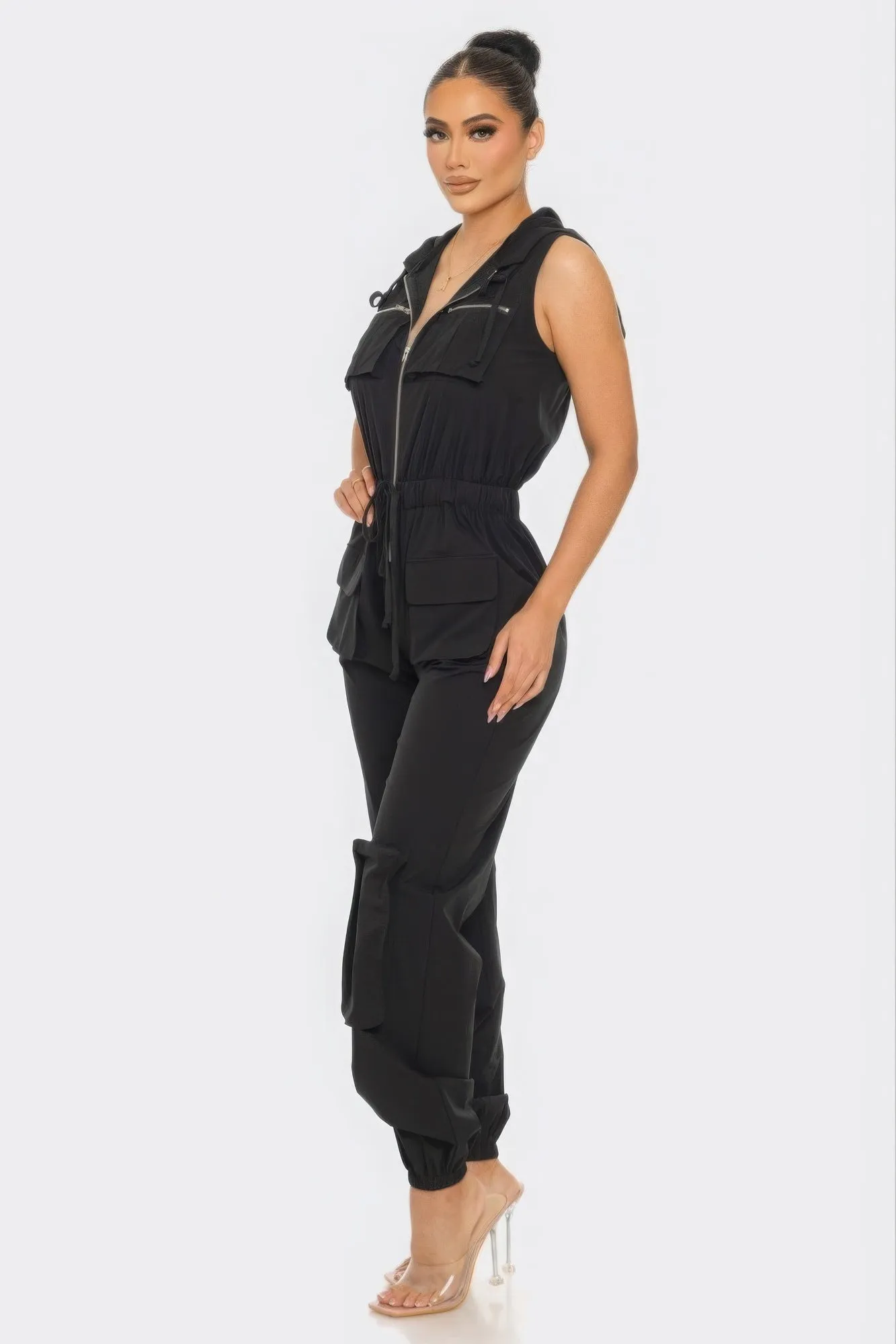 Chic Women's Tracy Cargo Jumpsuit - Fashionable One-Piece Ensemble