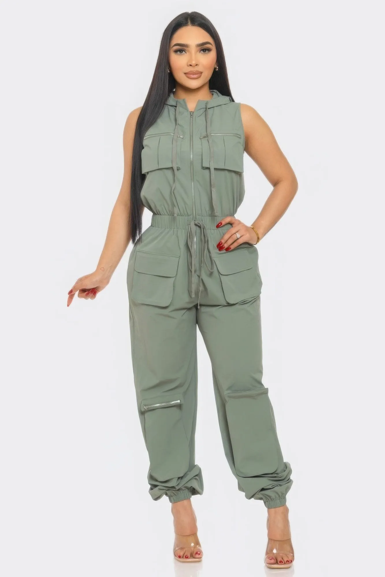 Chic Women's Tracy Cargo Jumpsuit - Fashionable One-Piece Ensemble