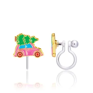 Christmas Tree Shopping Cutie Clip-on Earrings