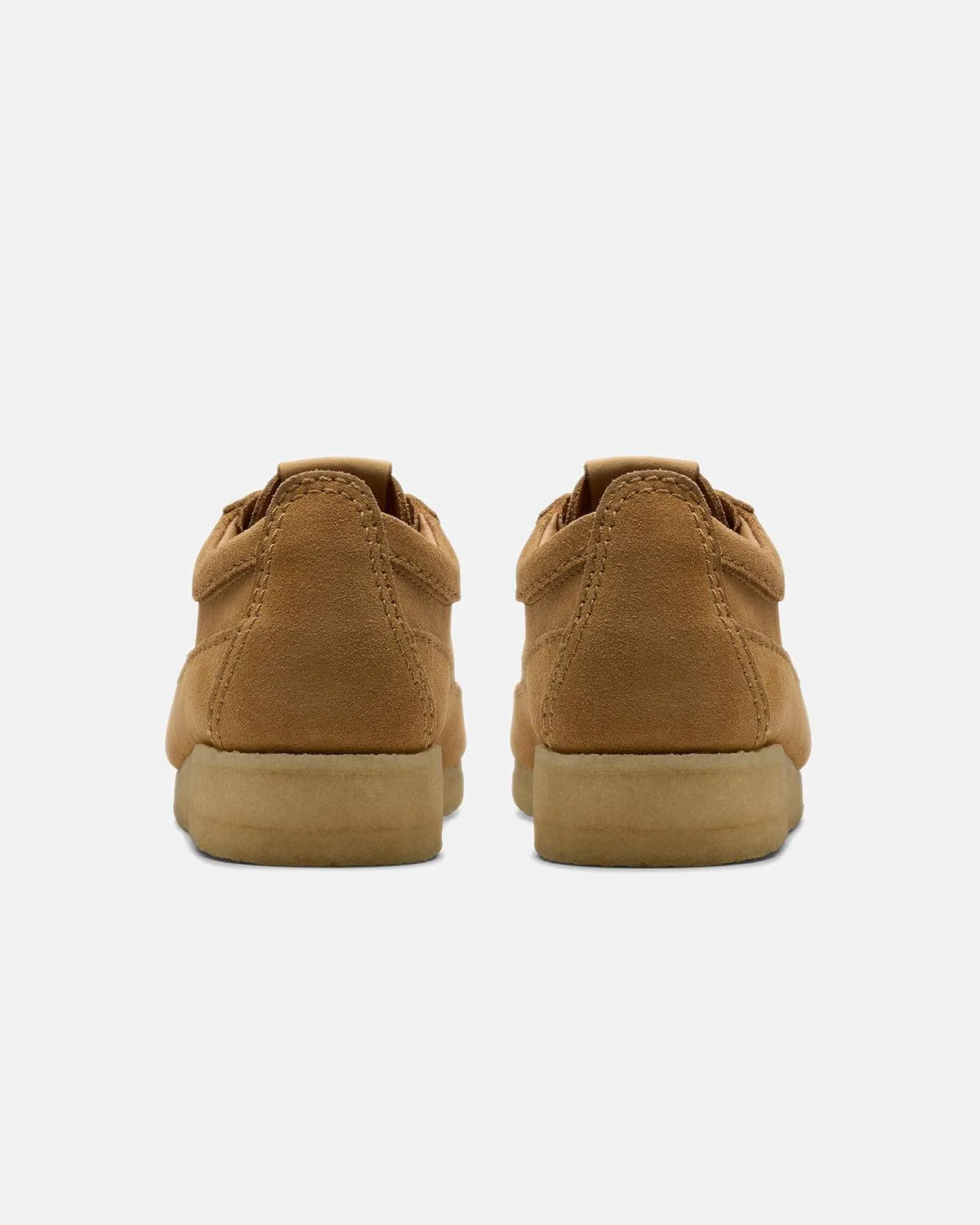 CLARKS ORIGINALS MENS WALLABEE TOR TRAINERS MID TAN SUEDE