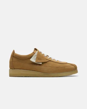 CLARKS ORIGINALS MENS WALLABEE TOR TRAINERS MID TAN SUEDE