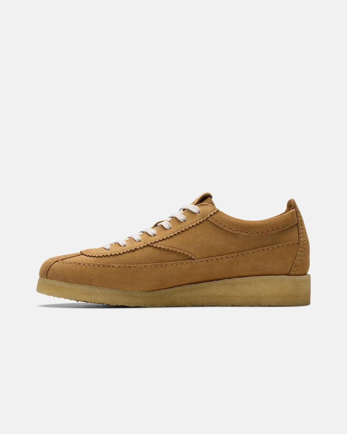 CLARKS ORIGINALS MENS WALLABEE TOR TRAINERS MID TAN SUEDE