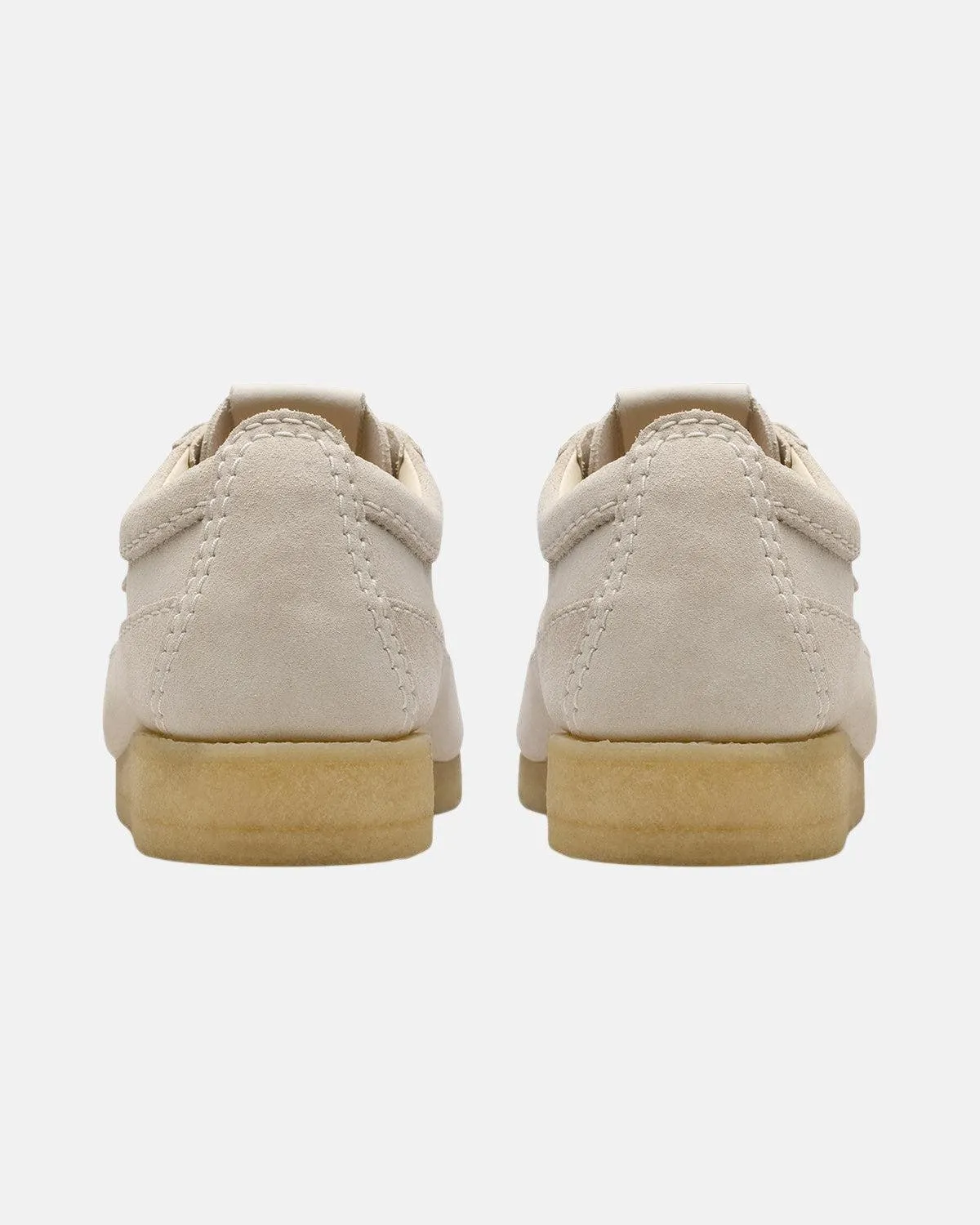 CLARKS ORIGINALS MENS WALLABEE TOR TRAINERS OFF WHITE SUEDE