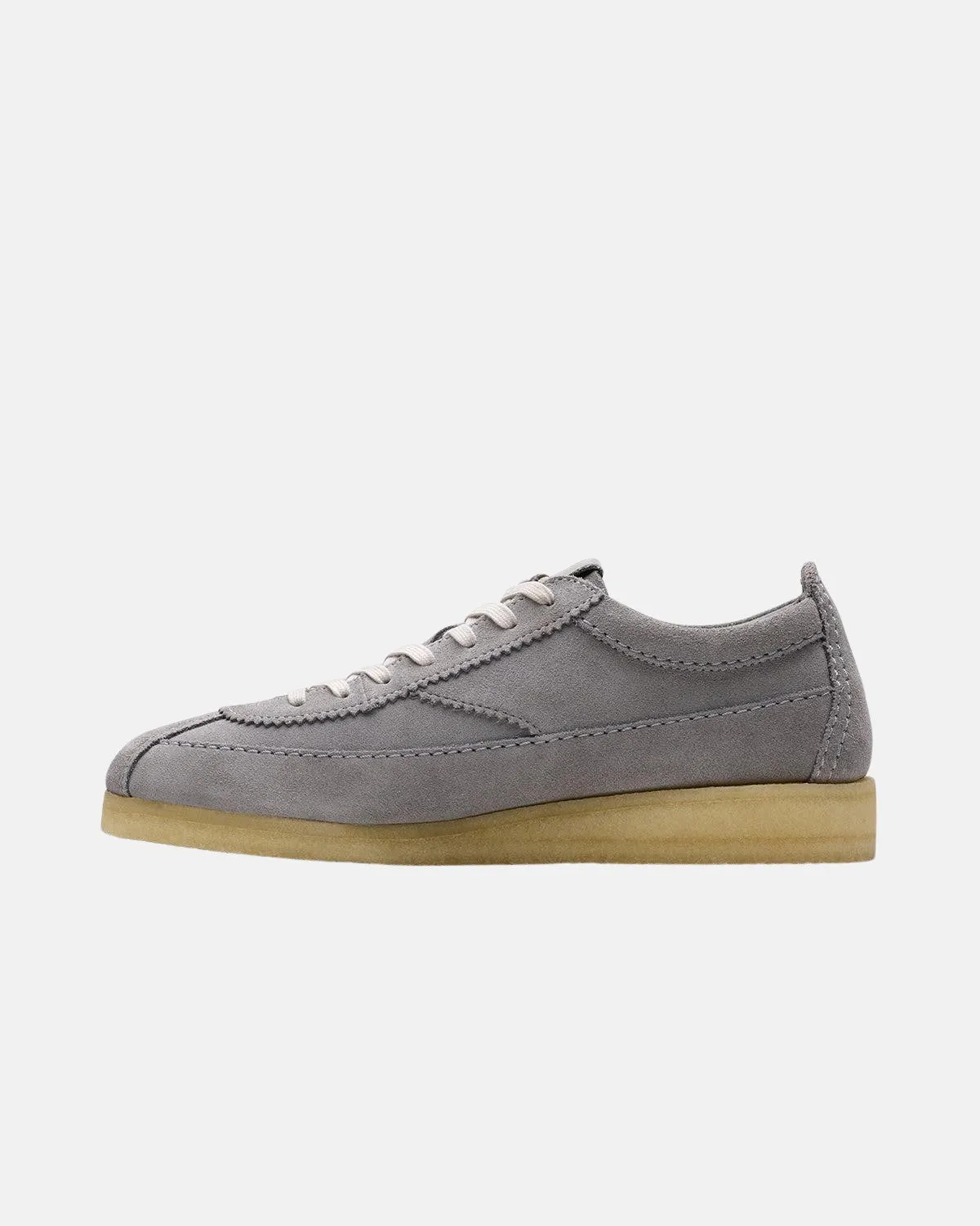 CLARKS ORIGINALS MENS WALLABEE TOR TRAINERS STEEL GREY SUEDE