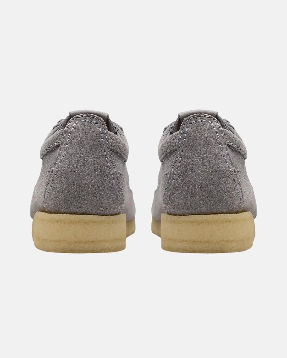 CLARKS ORIGINALS MENS WALLABEE TOR TRAINERS STEEL GREY SUEDE