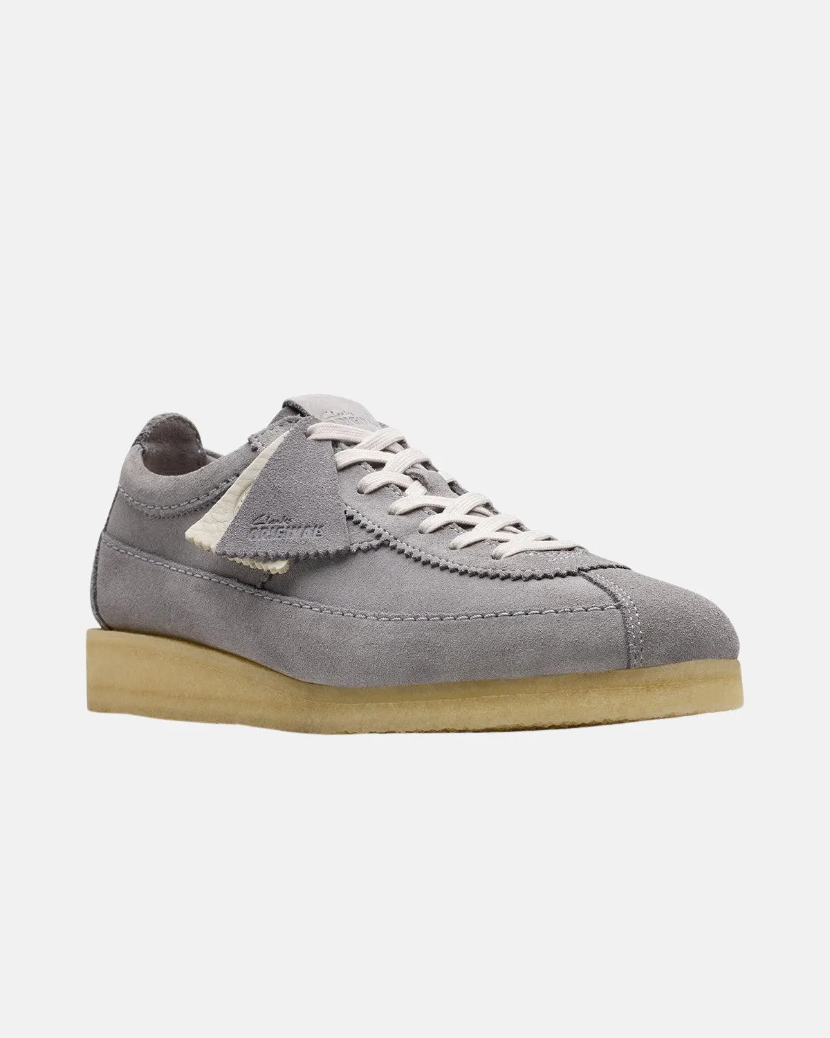 CLARKS ORIGINALS MENS WALLABEE TOR TRAINERS STEEL GREY SUEDE
