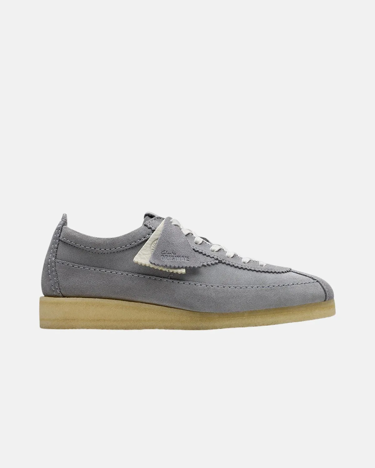 CLARKS ORIGINALS MENS WALLABEE TOR TRAINERS STEEL GREY SUEDE