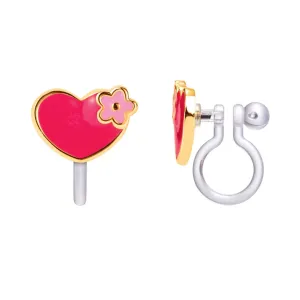 CLIP ON Cutie Earrings - Hearts and Flowers