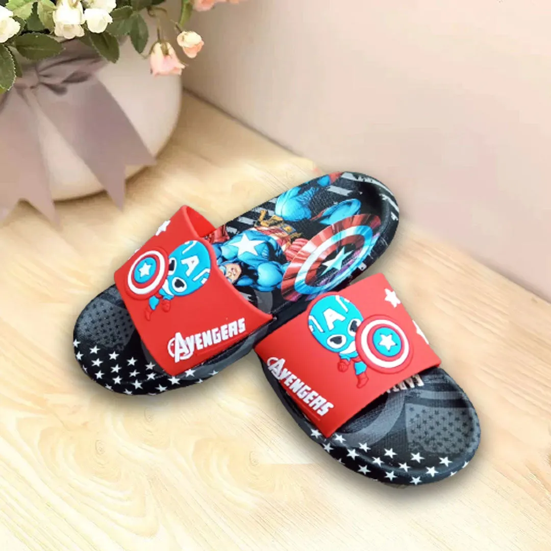 CN Little Captain America Red Slippers 11255