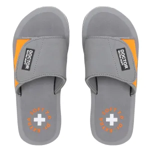 DOCTOR EXTRA SOFT D-51 Men's Velcro Adjustable Straps Super Comfort Dr Sliders Flipflops and House Slippers for Gent's & Boy's