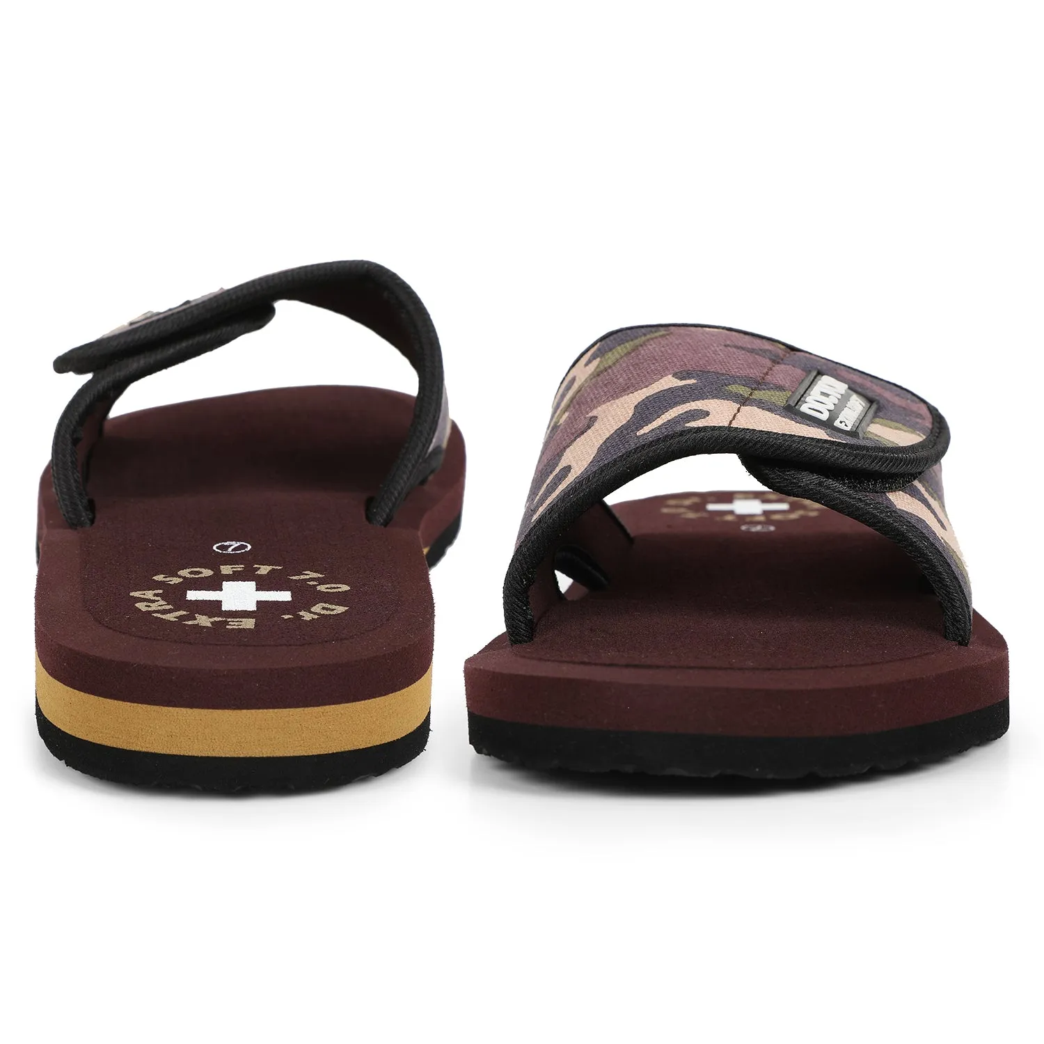 DOCTOR EXTRA SOFT D-53 Camo Ortho Care  Adjustable Strap Super Comfort Dr.Sliders Flipflops & Camouflaged House Slippers for Men’s and Boy’s Slides
