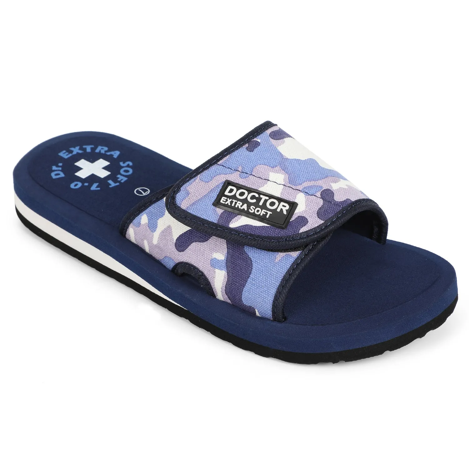 DOCTOR EXTRA SOFT D-53 Camo Ortho Care  Adjustable Strap Super Comfort Dr.Sliders Flipflops & Camouflaged House Slippers for Men’s and Boy’s Slides