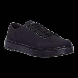 Dr Martens - 6 Eyelet Black Brookline Canvas Shoes