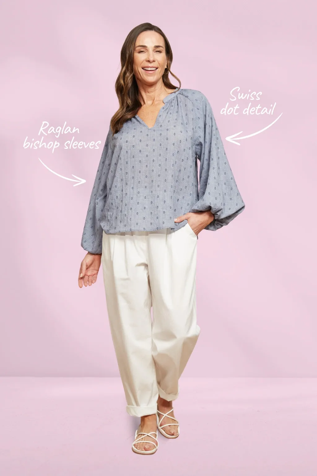 Eb and Ive Zephyr Blouse Nevada