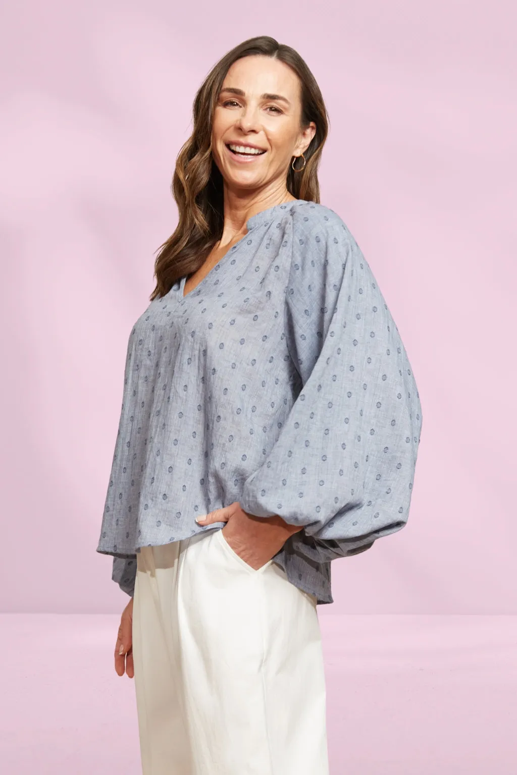 Eb and Ive Zephyr Blouse Nevada