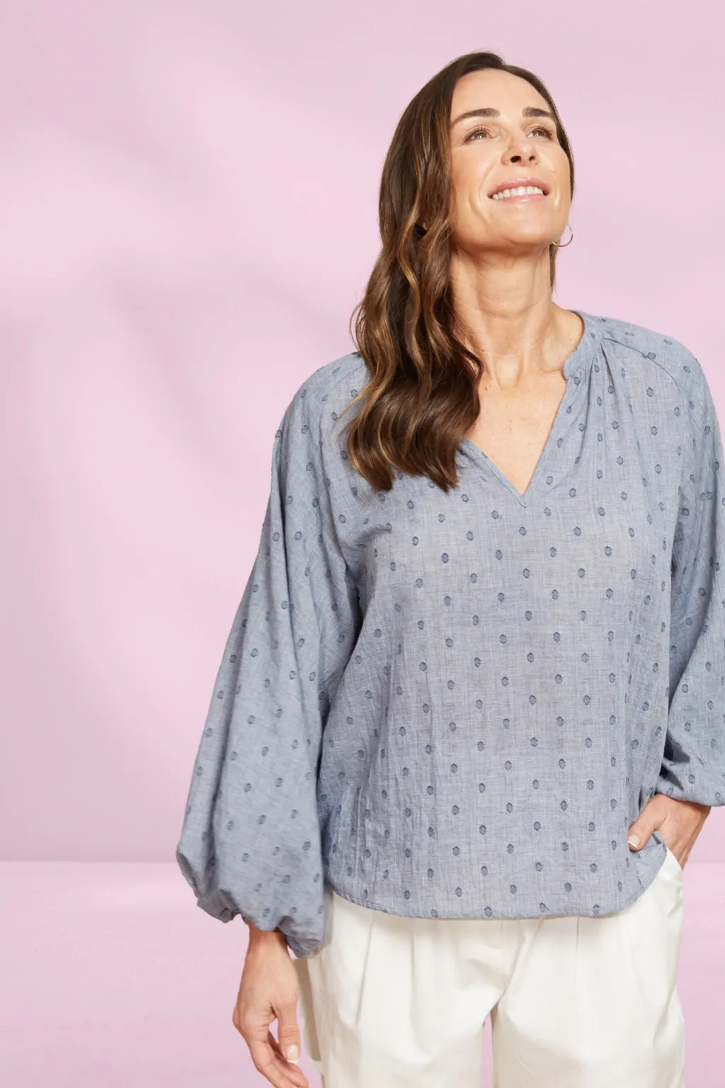 Eb and Ive Zephyr Blouse Nevada