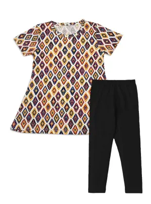 Everyday Comfort Cotton Girls Trouser Set