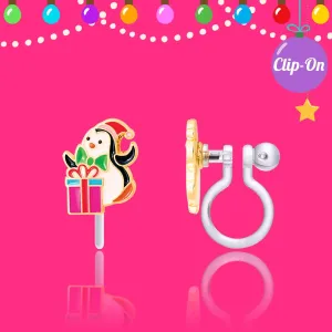 Girl Nation - Penguin Surprise Clip On Earrings