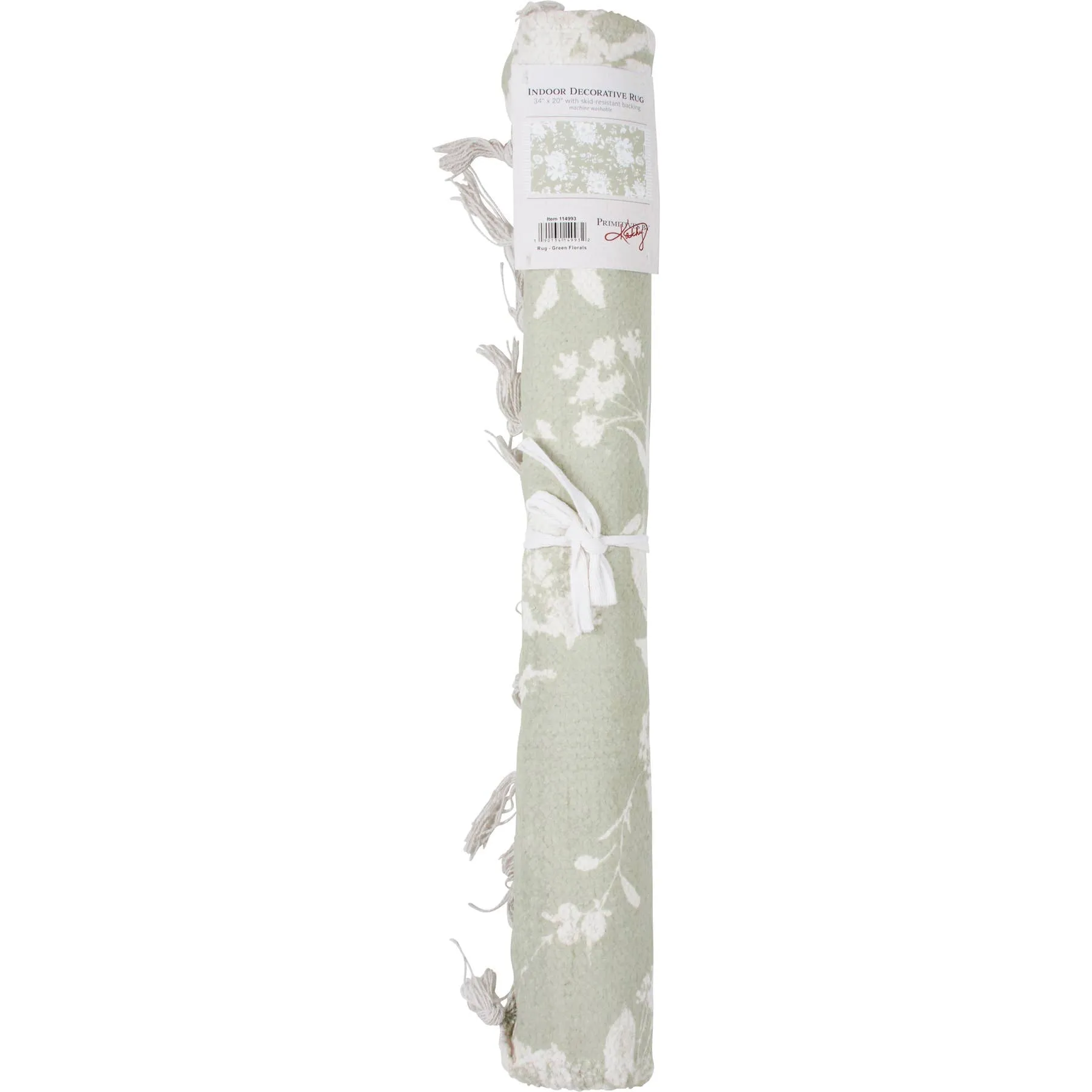 Green Floral Rug