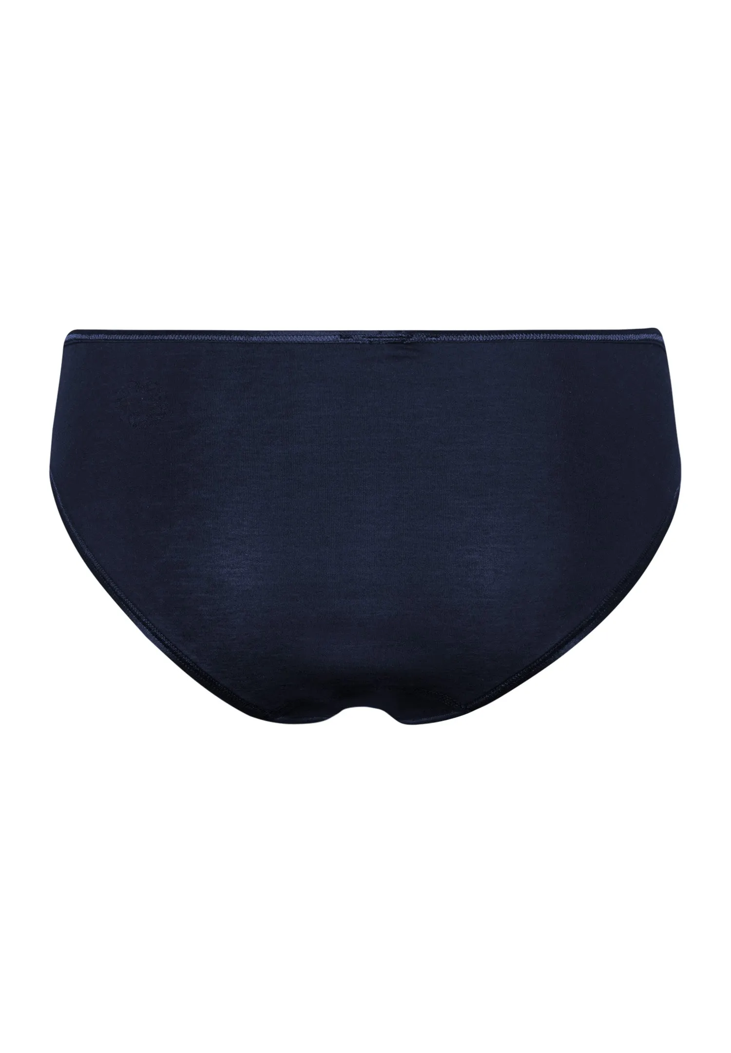 Hanro Cotton Seamless Midi (Hi Cut) Briefs - Deep Navy