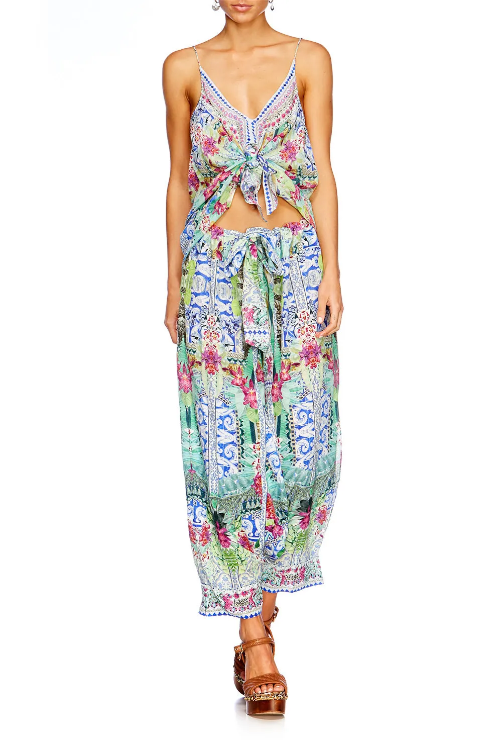 HAREM PANTS WITH SIDE SPLIT BAHIA BLISS