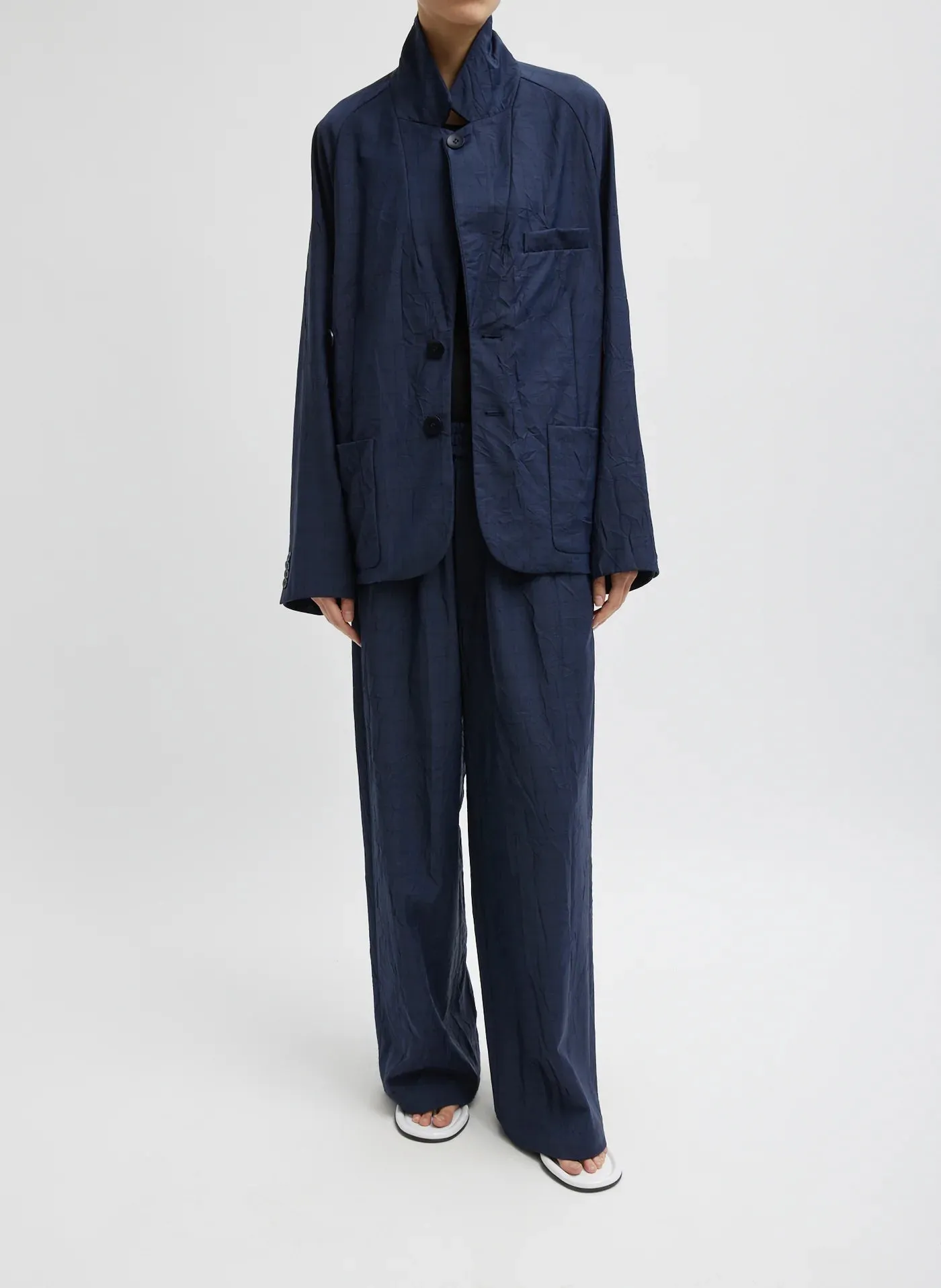 Harold Raglan Sleeve Blazer Navy