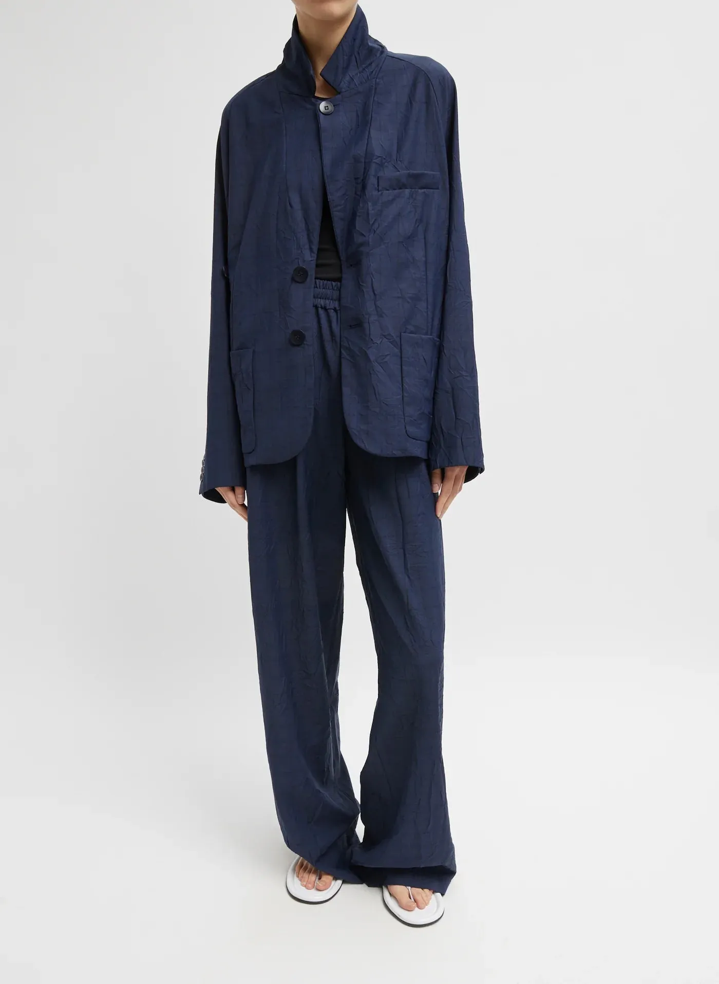 Harold Raglan Sleeve Blazer Navy