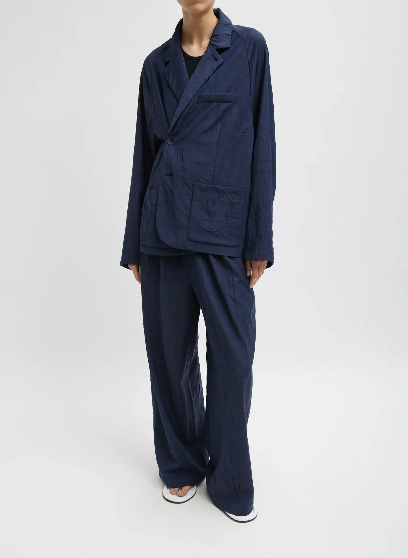 Harold Raglan Sleeve Blazer Navy