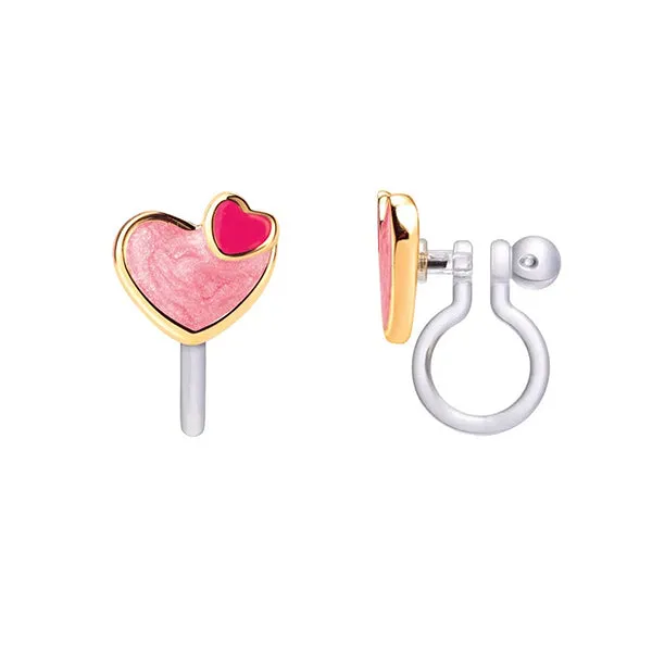 Heart 2 Heart Cutie Earrings by Girl Nation, Clip Ons & Studs