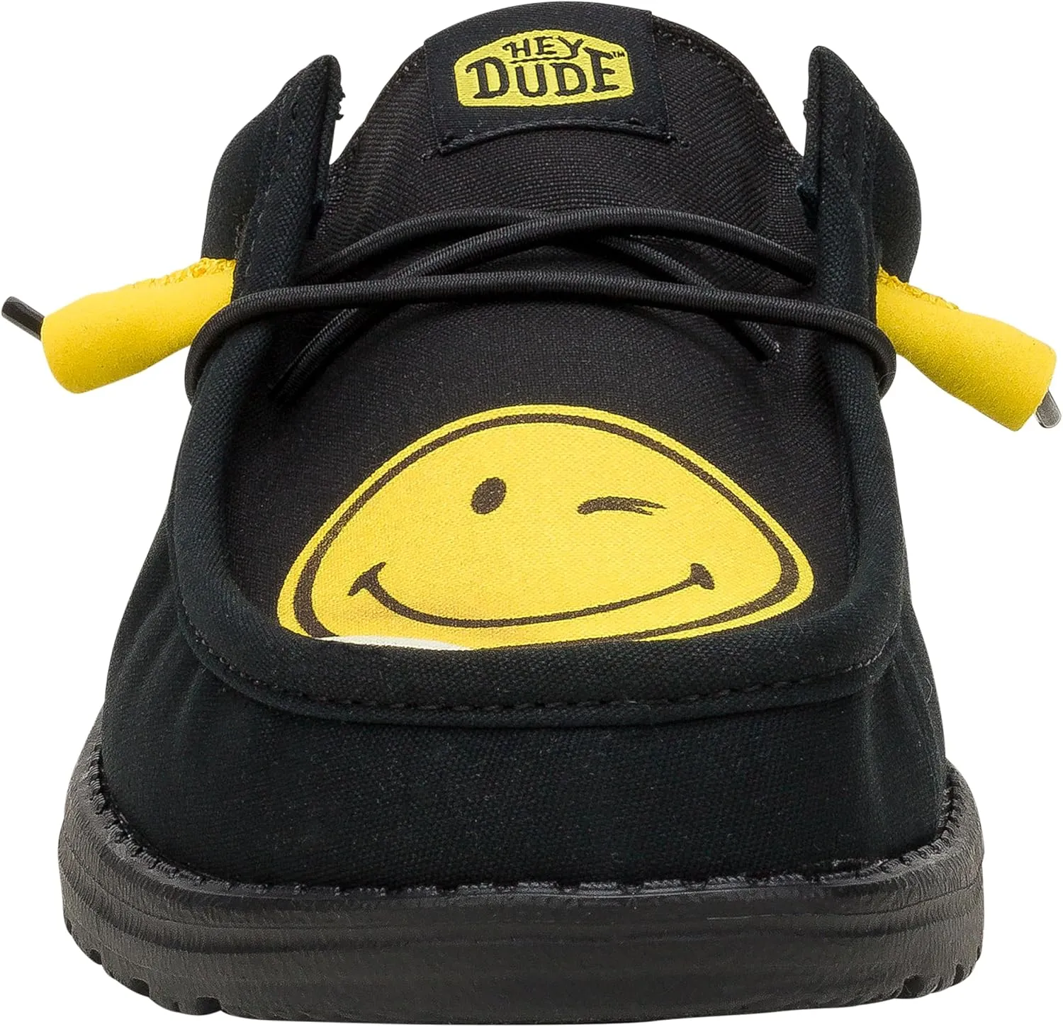 HEYDUDE Wally Slip Smiley Mens Shoes, Men's Slip-on Loafers, Comfortable & Light-Weight