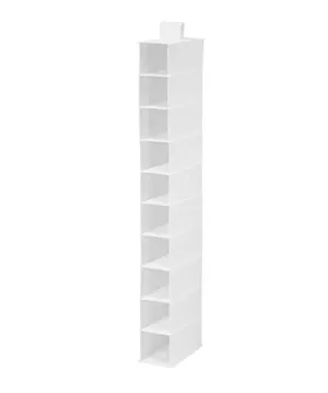 Honey-Can-Do SFT-01240 Hanging Shoe Organizer, White, 10-Shelf